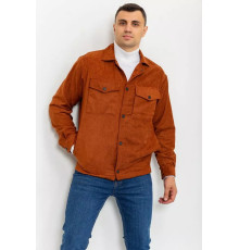 Вітровка чоловіча на кнопках, колір коричневий, 131R3022-1