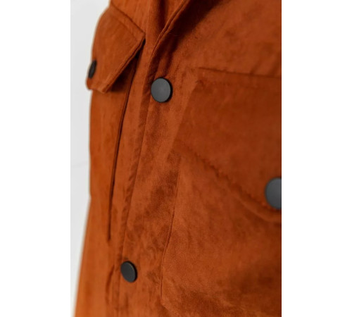 Вітровка чоловіча на кнопках, колір коричневий, 131R3022-1