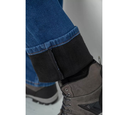 Джинси чоловічі на флісі, колір синій, 254R2401