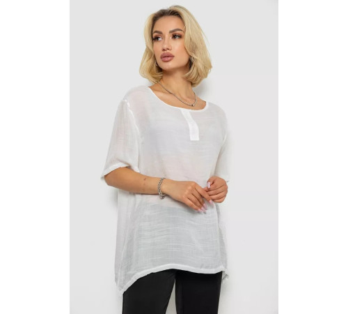 Блуза, колір молочний, 244RM206