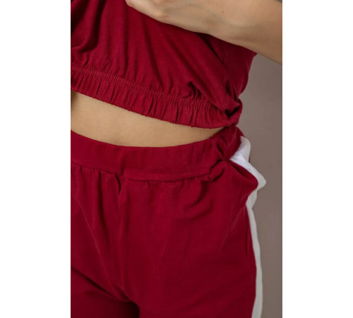 Піжама жіноча, колір бордовий, 243R1488-006