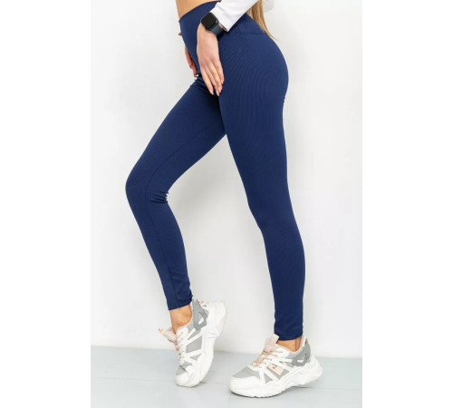 Лосини в рубчик, колір темно-синій, 205R606
