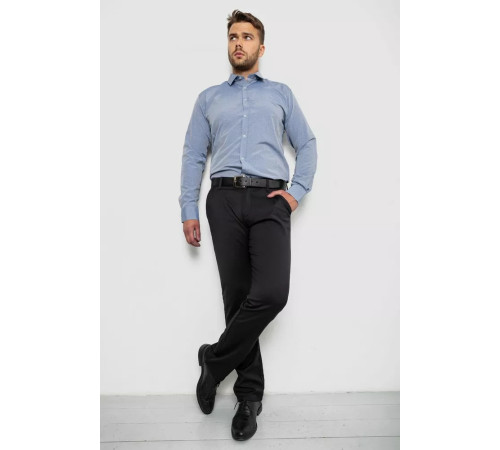 Сорочка чоловіча однотонна, колір сірий, 214R815