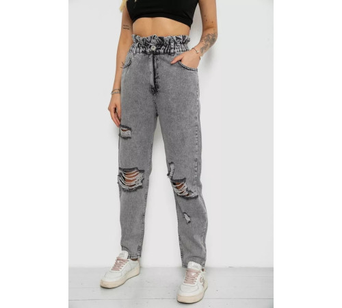 Джинси жіночі Mom-fit, колір сірий, 244R1573S20-LZ