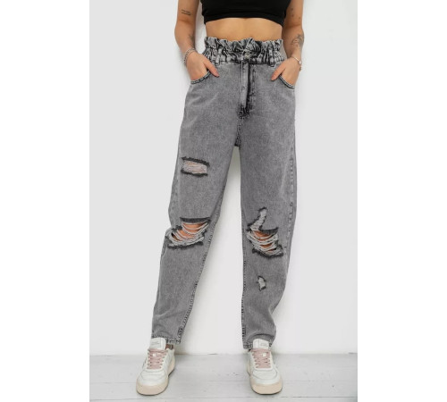 Джинси жіночі Mom-fit, колір сірий, 244R1573S20-LZ