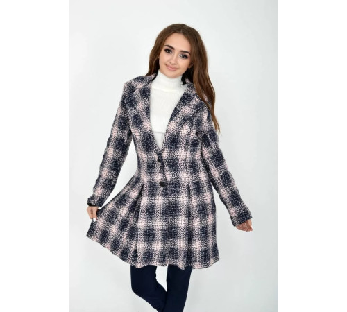 Пальто жіноче, колір синьо-рожевий, 104R1269