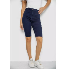 Шорты женские джинсовые стрейчевые, цвет темно-синий, 247R529-1.