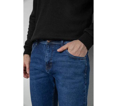 Джинси чоловічі демісезонні, колір синій, 243R8052