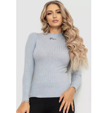 Водолазка женская трикотажная, цвет светло-серый, 204R035-1