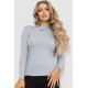 Водолазка женская трикотажная, цвет светло-серый, 204R035-1