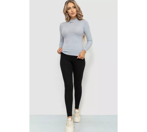 Водолазка женская трикотажная, цвет светло-серый, 204R035-1