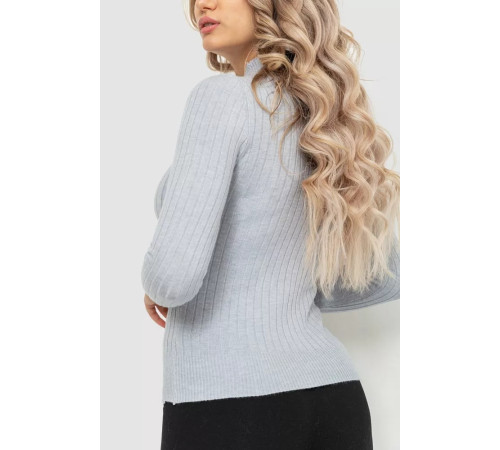 Водолазка женская трикотажная, цвет светло-серый, 204R035-1