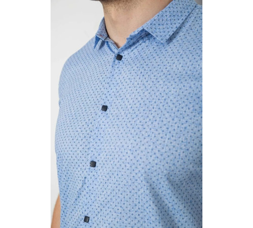 Рубашка мужская с короткими рукавами 214R6917-14, цвет Голубой