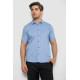 Рубашка мужская с короткими рукавами 214R6917-14, цвет Голубой