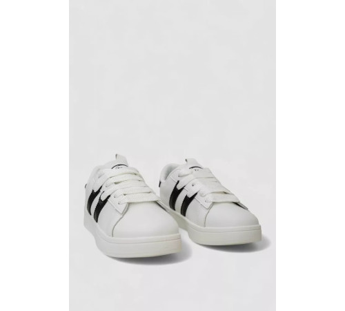 Кроссовки женские кожа, цвет бело-черный, 248RJH900-9