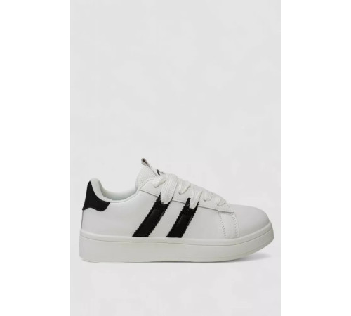 Кроссовки женские кожа, цвет бело-черный, 248RJH900-9