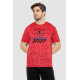 Мужская футболка с принтом, цвет красный, 244R6020