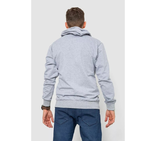Спорт кофта чоловіча на блискавці, колір світло-сірий, 247R700