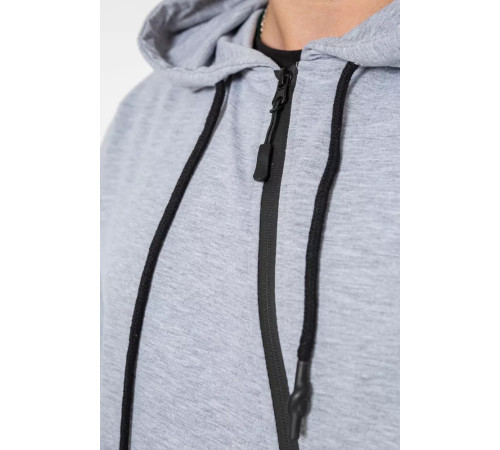 Спорт кофта чоловіча на блискавці, колір світло-сірий, 247R700