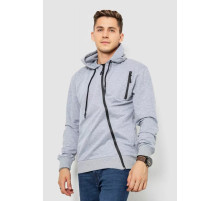 Спорт кофта чоловіча на блискавці, колір світло-сірий, 247R700