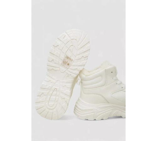 Кросівки жіночі зимові на хутрі, колір білий, 248RDM10