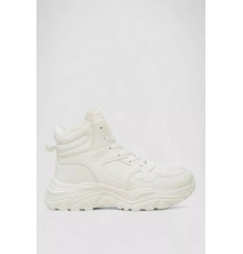 Кросівки жіночі зимові на хутрі, колір білий, 248RDM10