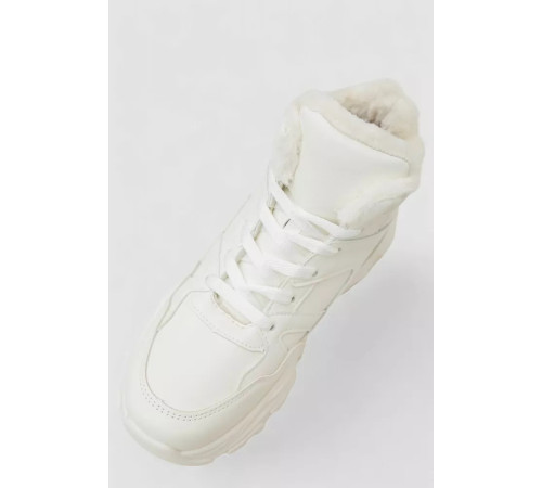 Кросівки жіночі зимові на хутрі, колір білий, 248RDM10