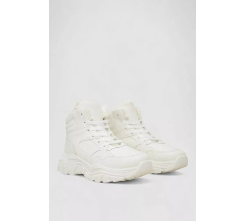 Кросівки жіночі зимові на хутрі, колір білий, 248RDM10