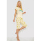 Женская пижама с принтом, цвет желтый, 243R7052