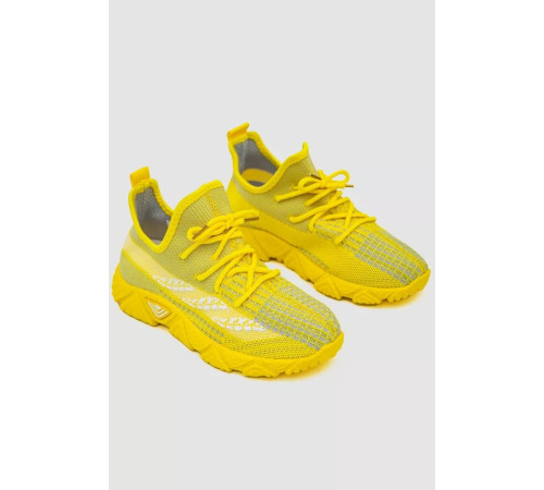 Кроссовки женские текстиль, цвет желтый, 243RD44-4