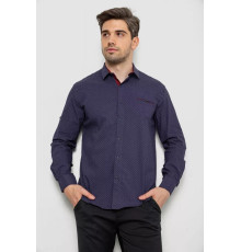 Сорочка чоловіча з принтом, колір синій, 214R7173