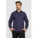 Сорочка чоловіча з принтом, колір синій, 214R7173