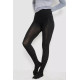 Колготи жіночі утеплені вовняні, колір чорний, 139R801