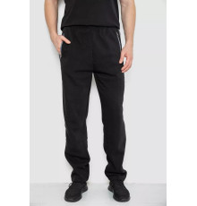 Спортивні штани чоловічі на флісі, колір чорний, 244R41156