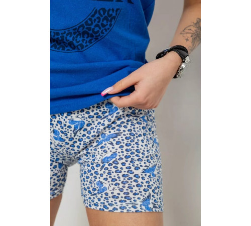 Женская пижама с принтом, цвет синий, 238R3145.