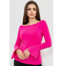 Кофта женская однотонная 244R200-1, цвет розовый, 244R201-1.