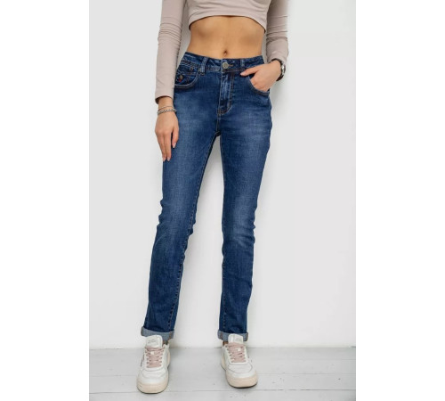 Джинсы женские стрейч, цвет синий, 238R7004
