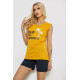 Женская пижама с принтом, цвет желтый, 243R2471