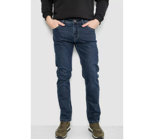 Джинси чоловічі демісезонні, колір темно-синій, 243R8689-4