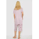 Піжама жіноча з принтом, колір бузковий, 243R6762