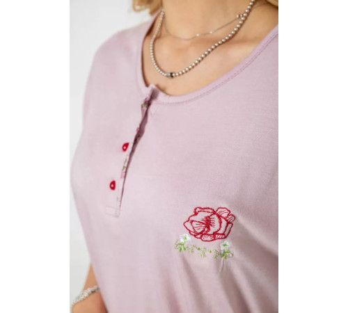 Піжама жіноча з принтом, колір бузковий, 243R6762