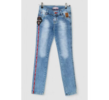 Джинсы детские для мальчиков, цвет темно-голубой, 247R1822.