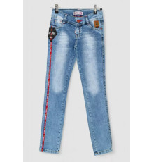 Джинси дитячі для хлопчиків, колір темно-блакитний, 247R1822
