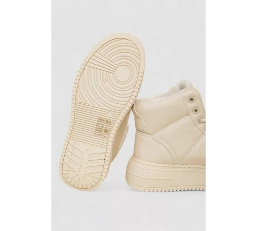 Кроссовки женские зимние на меху, бежевый, 248RTM170