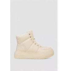 Кросівки жіночі зимові на хутрі, колір бежевий, 248RTM170