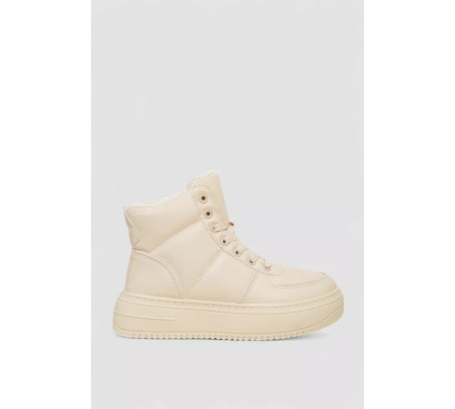 Кроссовки женские зимние на меху, бежевый, 248RTM170