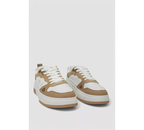 Кроссовки мужские демисезонные, цвет бело-бежевый, 243RHK37