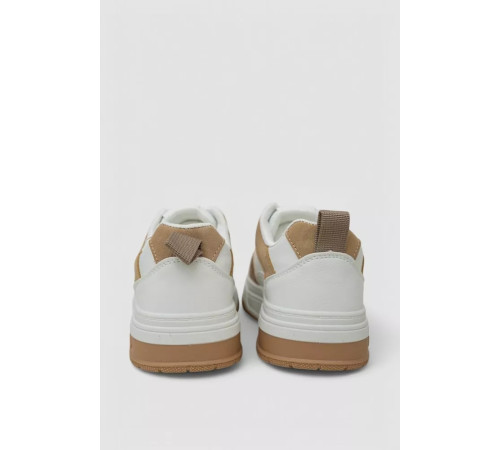 Кроссовки мужские демисезонные, цвет бело-бежевый, 243RHK37