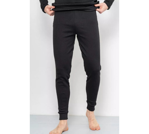 Термобелье мужское на флисе, цвет черный, 247R003