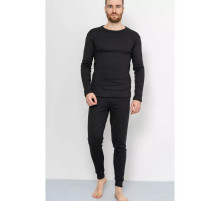 Термобелье мужское на флисе, цвет черный, 247R003